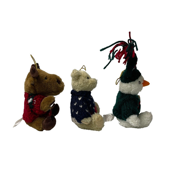 Lot of 3 Hugfun Int’l Christmas Teddy Bears 5.6" Holiday Plush Stuffed Animals - Picture 8 of 14